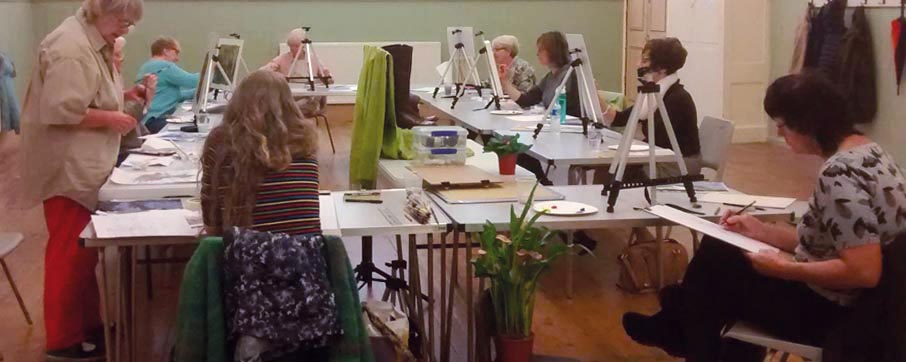 Afternoon Painting and Drawing Class at Barnstaple Baptist Church - Quay Drawing